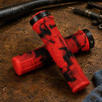 Handlebar Grips with Lock Rings Anti-Slip Handlebar Grips with Ends Textured for Commuting