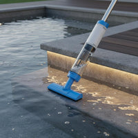 IPX8 Waterproof Handheld Pool Vacuum Lightweight & Portable Cordless Underwater Cleaner Powerful Suction Rechargeable Underwater Vacuum Fine Filtration for Spas, Inflatable Pools, Ponds