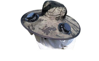 Hat with Solar Fans Cooling Headwear Breathable for Fishing, Anglers, Hikers