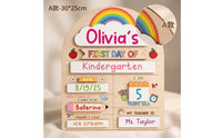 Day of School Sign Reusable Day of School Board  Photo Prop for Parents