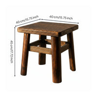 Square Wooden Tea Table Space Saving Tatami Tea Table No Assembly Home Furniture for Balcony, Guesthouse