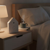 House-Shaped Ambient Sound Machine Compact Ambient Sound Box Minimalist Sound Machine with Hanging Hole Portable for Adults, Baby, Bedroom, Office, Travel