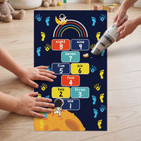 Kids Hopscotch Hand-Foot Coordination Play Mat Sensory Training Game for Indoor/Outdoor Fun