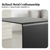 Minimalist Design C-Shaped Stand Movable C-Shaped over-Couch Table Space-Saving Household Furniture Multipurpose for Apartment Dwellers, Home Office Workers, Interior Designers, Living Room, Bedroom, Small Areas