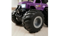 LED Lights Terrain-Road Trick Car Crash Resistant RC Monster Truck Crashworthy Spray Mist Toy Truck Shock Absorption for Children, Boys, Outdoor