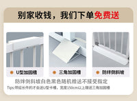 宠物围栏防猫门栏狗狗栅栏隔离拦猫咪神器栏杆挡板室内狗护栏笼子 【送3件套】适用宽度83-90cm【管壁加厚加粗】 高度100cm 加密3.5cm  自动关门