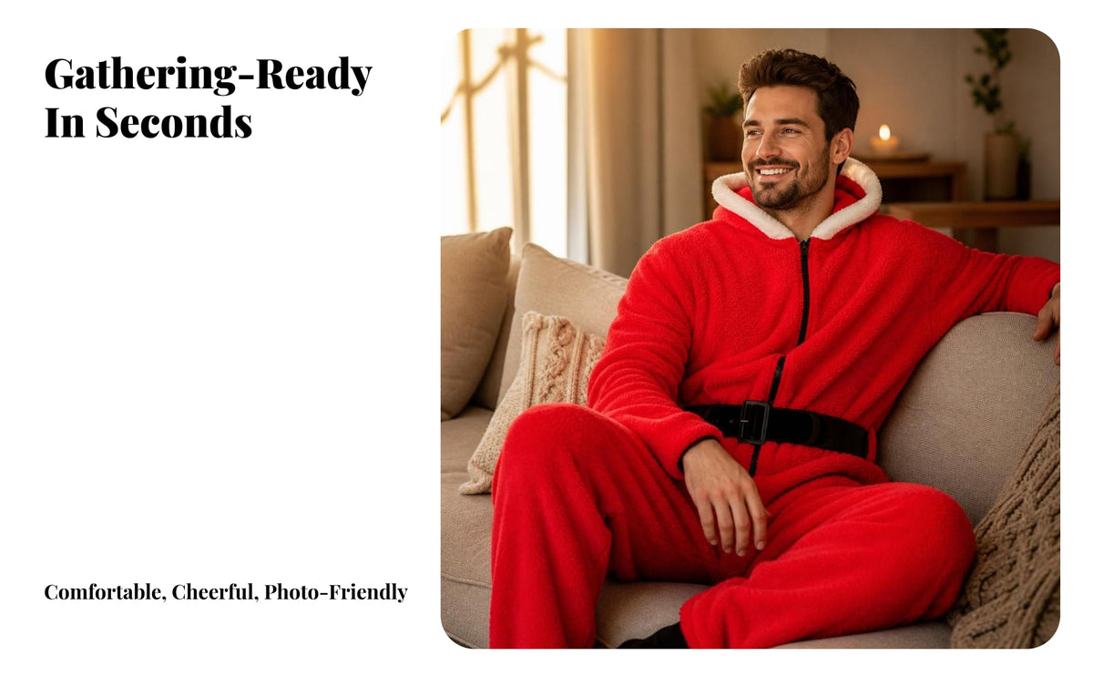 Soft One-Piece Costume Fleece Hooded Jumpsuit Halloween One-Piece Suit Role Play for Holiday Parties