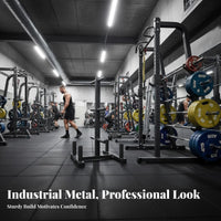 Gym Weight Storage Stand Space Saving Vertical Barbell and Plate Stand Commercial Grade Weight Disc and Bar Holder