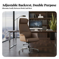 Reclining Computer Chair with Footrest Ergonomic Design Office Furniture Highspine Complete Rotation baseDegree 360-Degree