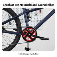 Mountain Bike Crankset Includes Chain Guard Triple Chain Loop Crankset 3 Speed Cycle Chainwheel High-Strength Carbon Steel