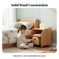 Child-Safe Rounded Corners Multi-Tier Storage Stand Safety Design Owl-Themed End Table Sturdy Frame kids' Furniture Easy Assembly for Children, Toddlers, Parents, Bedroom, Nursery, Small Areas