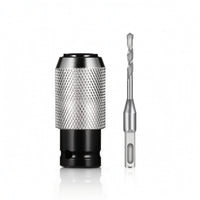 Knurled Impact Wrench Adapter with Drill Bit Compatible Hammer Drill Adapter Compact Tool Converter Wobble-Wobble-Resistant for Mechanics