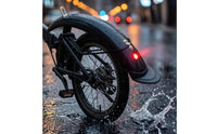 Folding Electric Bicycle Mudguard Splash Guard Black Plastic Guard Curved Mudguard Stable Fit