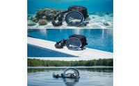 Snorkeling Gear with Case Panoramic Carrying Pouch Portable Breathing Tube for Adults