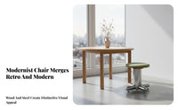 Modernist design Perforated Side Chair Retro Design Upholstered emphasis Chair Minimalist Dining Seat adaptable for Small Apartment Dwellers, Office Workers, residents, Living Room, Study, Bedroom, Kitchen