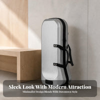 Waterproof Hard Shell Instrument Case Shock-Resistant Hard Instrument Case Soft-Lined Music Storage Brushed Silver Finish