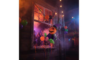 Whimsical Inflatable Ghost with Witch Hat Cute Halloween Inflatable Ghost Adorable Decoration Playful for Homeowners, Retailers, Window Display, Storefront, Indoor