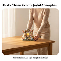 Cute Design Easter Bunny Acrylic Standee Waterproof Rabbit Tabletop Decoration Long-Lasting for Children, Desktop