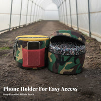 Portable Farming Stool Breathable Mesh Cushion Portable Stool High Load Capacity Low Work Seat for Farmers, Gardeners, Gardening, Greenhouse