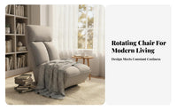 Floralspine Revolving Armchair Modern Aesthetic Lounge Chair Soft Upholstery Easy Assembly for Adults, Homeowners, Bedroom