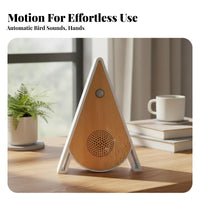 Triangle Avian Sound Box Adjustable Volume Singing Avian Box Portable Nature Sound Machine Timer Function for Office