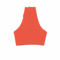 Backless Halter Textile Material High Neck Short Top fit 1/6 Scale Clothes
