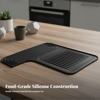 Silicone Top Mat Non Slip Counter Protector Heat Resistant Easy to Clean for Homeowners, Office Staff, Countertop, Break Room