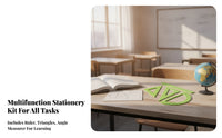 Blind Accessible Geometry Set Raised Markings Translucent Green Geometry Set