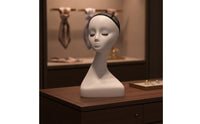 Mannequin Head Abstract Display Head Hard Hairpiece Stand for Retailers, Hairdressers, Shop Window