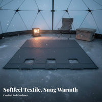 Thickened Ice Angleing Tent Mat Thermal Insulation Shielding Shelter Covering Waterproof Insulated Pad Weather-Resistant for Anglers, Campers, Camping