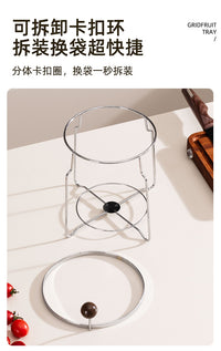 Stainless Steel Kitchen Trash Bag Holder Rack
