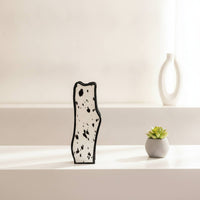 Geometric Vase Modern Metal Vase Abstract Ornament Decorative Geometric Sculpture Minimalist for Living Room, Entryway