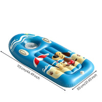 Portable Inflatable Kickboard with Pump Thickened Swim Buoyant Board with Handles Widened for Children, Toddlers, Swimming Pool, Beach