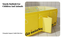 Space-Saving Portable Travel Bath Easy Storage Non-Inflatable Kiddie Pool Quick Setup Shower Basin for Children Stable Design for Toddlers, Babies, Newborns, Outdoor