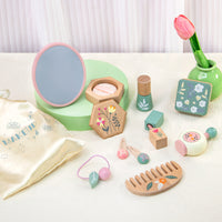 Wooden Pretend Play Makeup Set for Kids