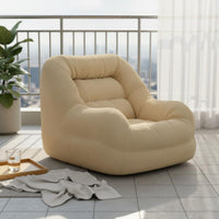 Removable and Washable Cover Tatami Floor Sofa High-Density Particle Filling Corduroy Floor Chair 110° Recline Angle Modern Nest Chair Ergonomic Back Support for Small Apartment, Living Room, Bedroom, Balcony