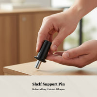 Plastic Flexible Central Axis Door Pin Furniture Connector Multi-Directional Cabinet Fitting