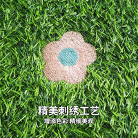 Washable Embroidered Anti-Slip Pet Grass Mat for Balcony Toilet