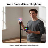 10W E27 Bulb Music Sync WiFi Smart Bulb WiFi Voice-Alternating Current Tivated Light 16 Million Hues No Hub Required for Parents