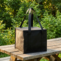 Lunch Box and Large Cool Bag for Men and Women, Insulated Food Storage with Aluminum Foil Lining, Handheld Delivery Bag, Portable Camping Gear