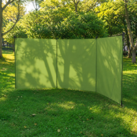 Polyester Wind Screen 420x140cm Large Windbreak Camp Wind Shield for Bonfire Solo Camping Gear