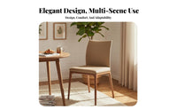 Upholstered Wooden Chair Modern Minimalist design Upholstered supportrest Chair Nordic look Indoor Seating for Families, Adults, Home, Kitchen, Study