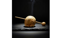 Wooden Fishes with Mallet Traditional Wooden Fishes Handcrafted Temple Block for Buddhists, Desk, Altar