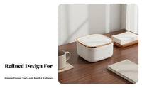 Desktop Trash Can Detachable Design Countertop Push-Button Trash Can Space Saving Countertop Wastebasket for Office Workers, Adults, Bedroom, Washroom