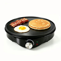 Commercial Electric Griddle with 30cm Non-Stick Plate, 110V US Plug