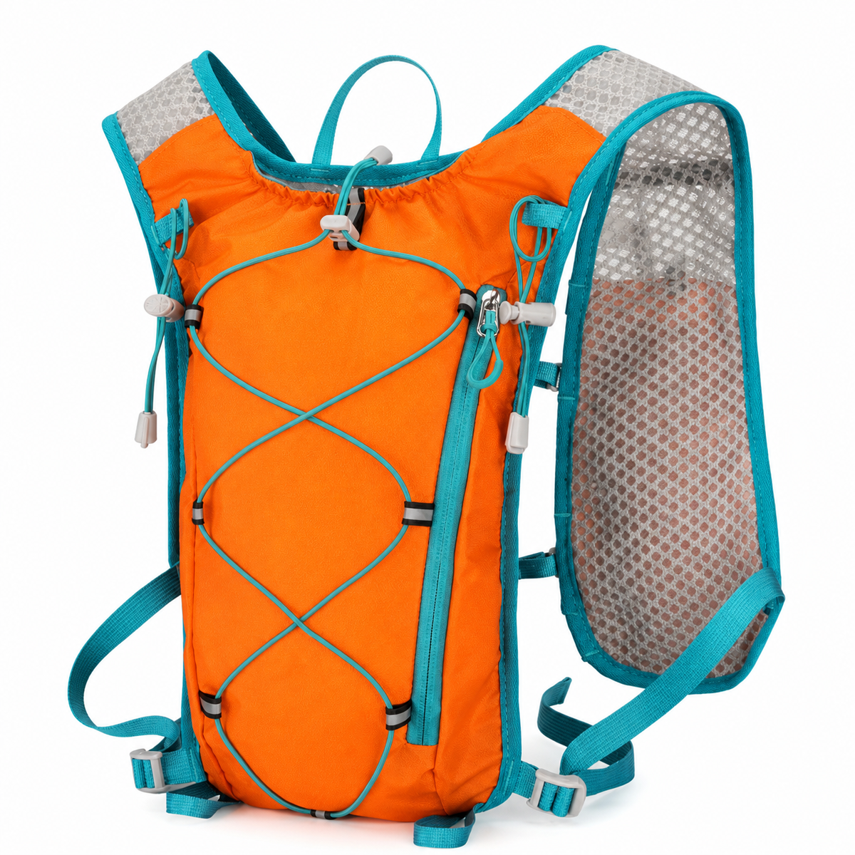 Lightweight Water-Resistant Outdoor Hiking Backpack with Hydration Bladder Compatible for Trail Running, Cycling, and Trekking