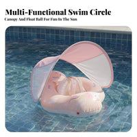 Infant Underarm Swim Inflatable Infant Swim Inflatable Skin-Friendly Material Young Child Water Float for Infants, Young Children, Beach
