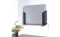 Anti-Scratch Pads Under Desk Laptop Holder Easy to Install Wall Mounted Laptop Bracket Space-Saving Adjustable Device Dock Universal Compatibility for Office