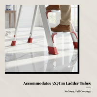 4 Pieces Ladder Foot Protector Ribbed Ladder Feet Protector Non-Slip Hardware for Home Repairs, Workshop