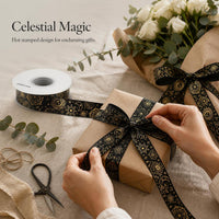 2.5cm Hot Stamping Ribbon for DIY Crafts and Decorations